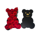Teddy Bear Box με κόκκινα τριαντάφυλλα
