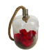 ForEver Rose Red 5 in Lamp Glass
