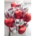 Μπαλόνια Καρδιές σε ένα Μπουκέτο 