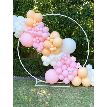 Garland Διαγώνιος με Γίγας μπαλόνια σε ροζ αποχρώσεις