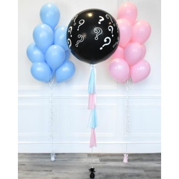 Gender Reveal με Μπουκέτα Μπαλόνια Γαλάζιο και Ροζ