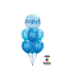 Μπαλόνια happy birthday blue