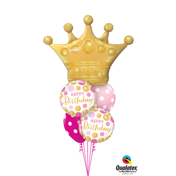 Μπαλόνια Happy Birthday Κορώνα