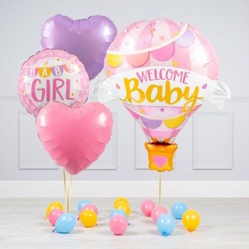 Welcome baby girl αερόστατο 