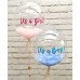 Μπαλόνια bubble με πούπουλα για αγοράκι και κοριτσάκι