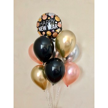 Σύνθεση μπαλονιών Happy New Year 